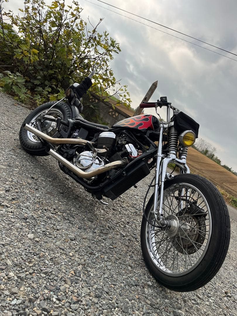 スティードタンク&フェンダー ファイヤーパターン