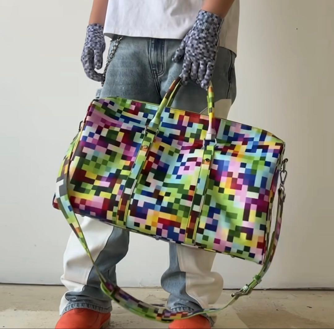Lilonesock ピクセル ボストンバッグ