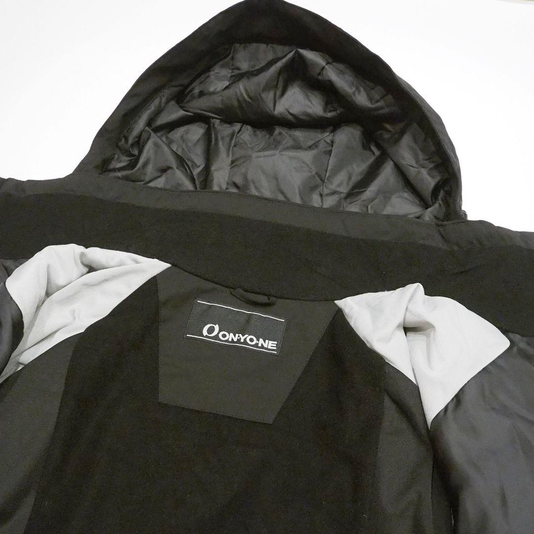 【美品】ONYONE スキーウェア ジャケット 2way フード XL ロゴ
