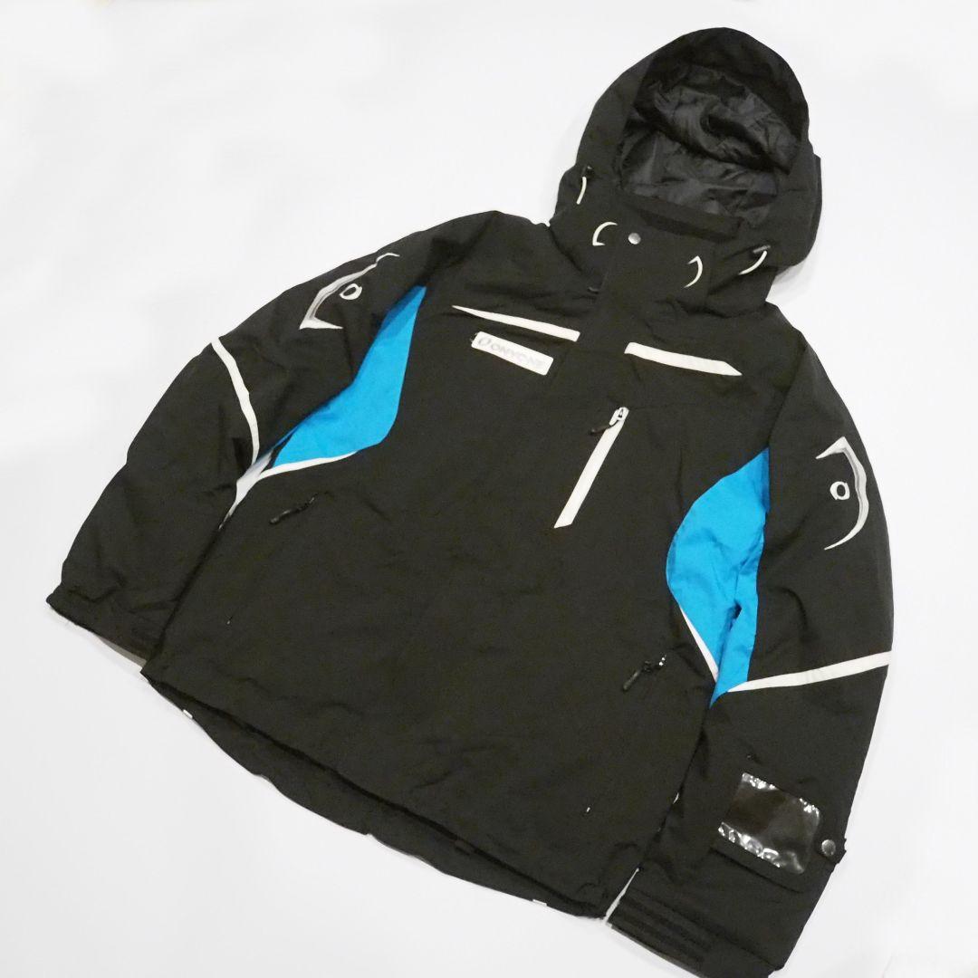 【美品】ONYONE スキーウェア ジャケット 2way フード XL ロゴ