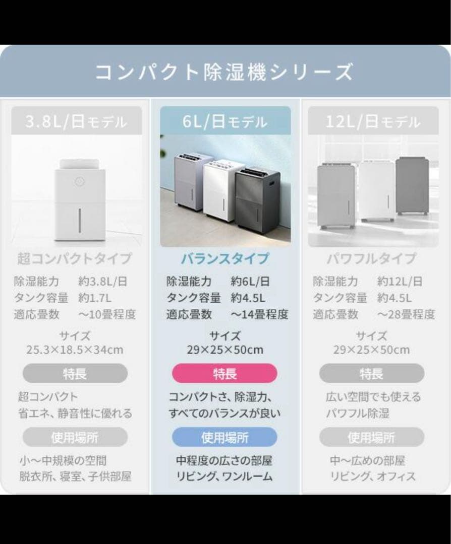 山善　除湿機　マットホワイト