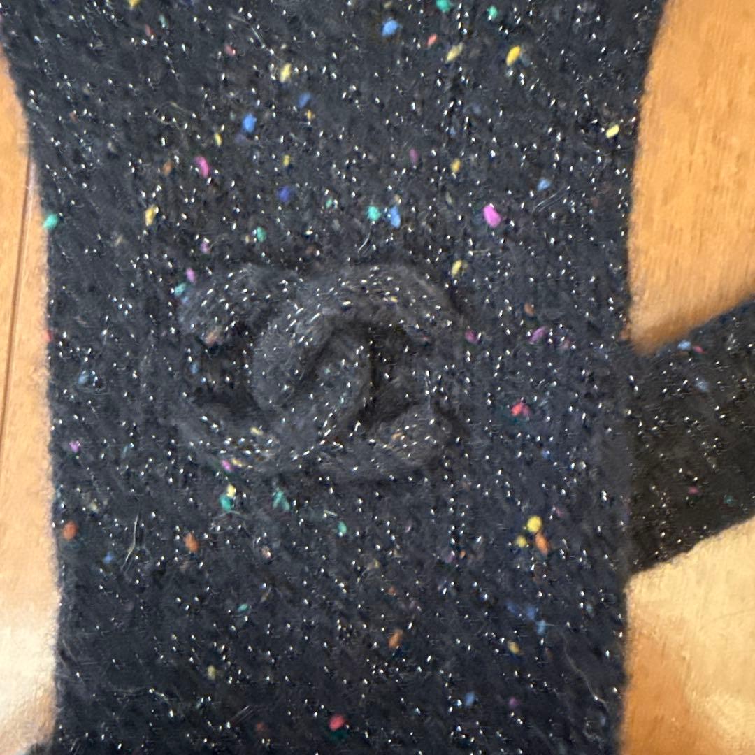 レア品！キラキラ可愛い⭐︎　CHANEL シャネル手袋　ブラック　黒系