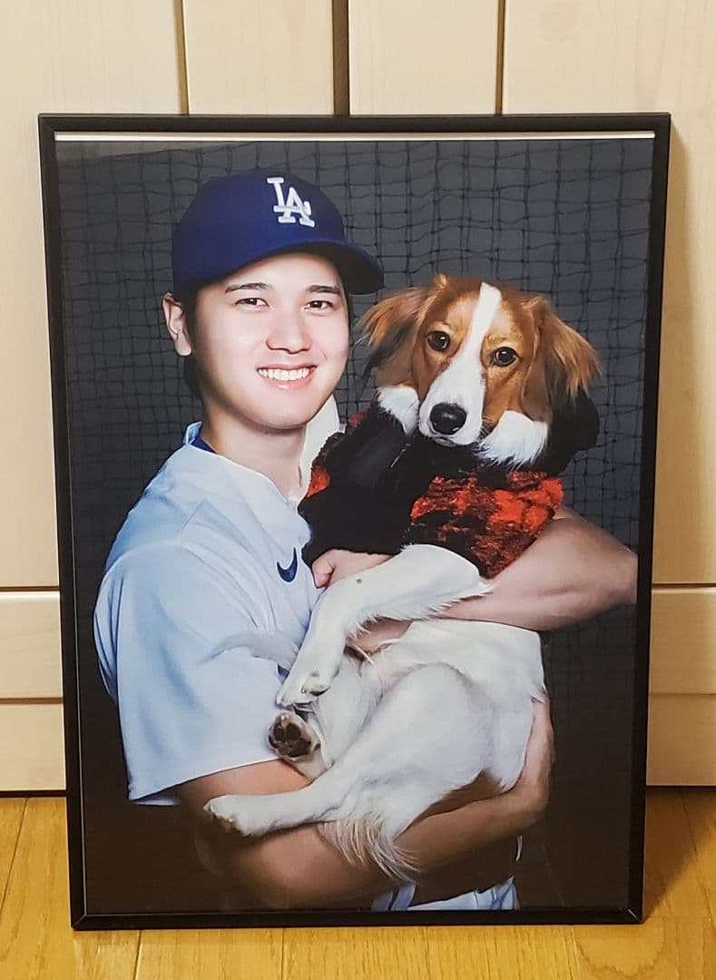 ベニー ドジャース大谷翔平 MLB！A3ポスターフレーム付き①セット