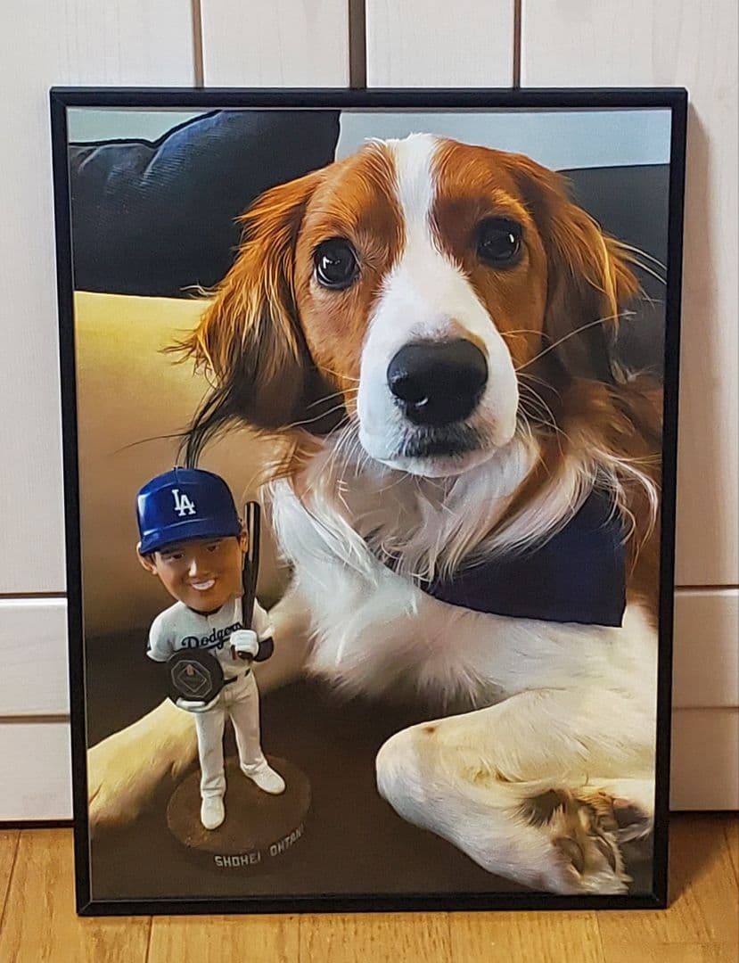 ベニー ドジャース大谷翔平 MLB！A3ポスターフレーム付き①セット