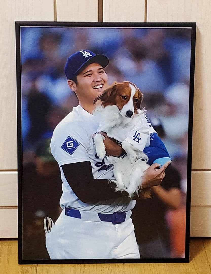 ベニー ドジャース大谷翔平 MLB！A3ポスターフレーム付き①セット