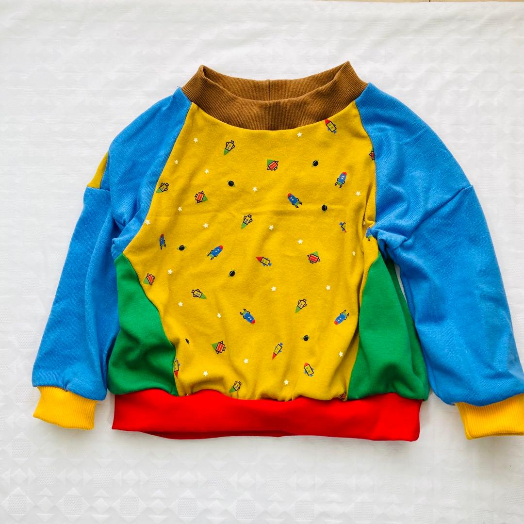 はっぴー　ハンドメイド　子供服　100cm