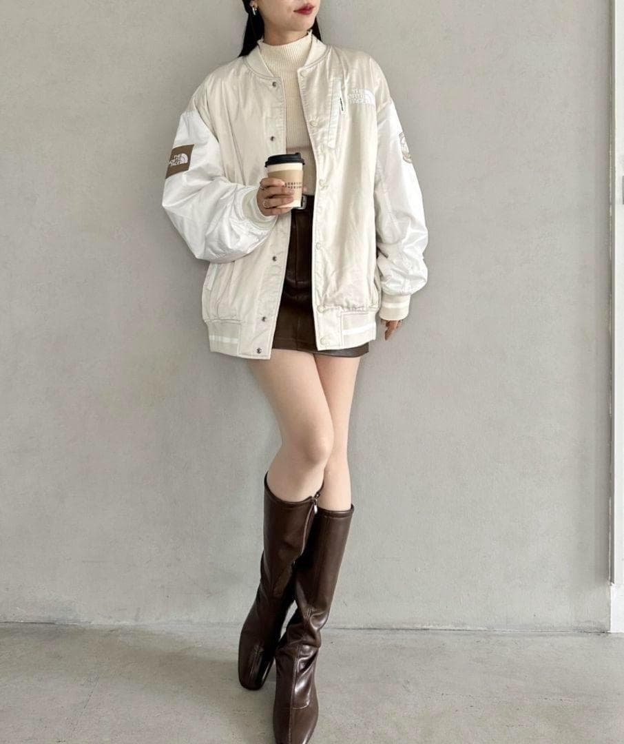 ノースフェイス ロゴ刺繍 ワッペン スタジャン プレイヤーヴァリティジャケット