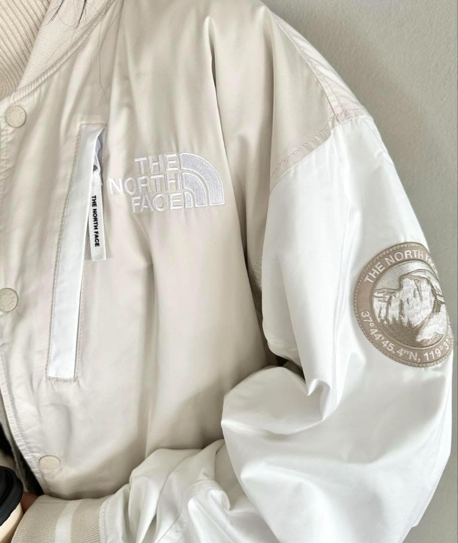 ノースフェイス ロゴ刺繍 ワッペン スタジャン プレイヤーヴァリティジャケット