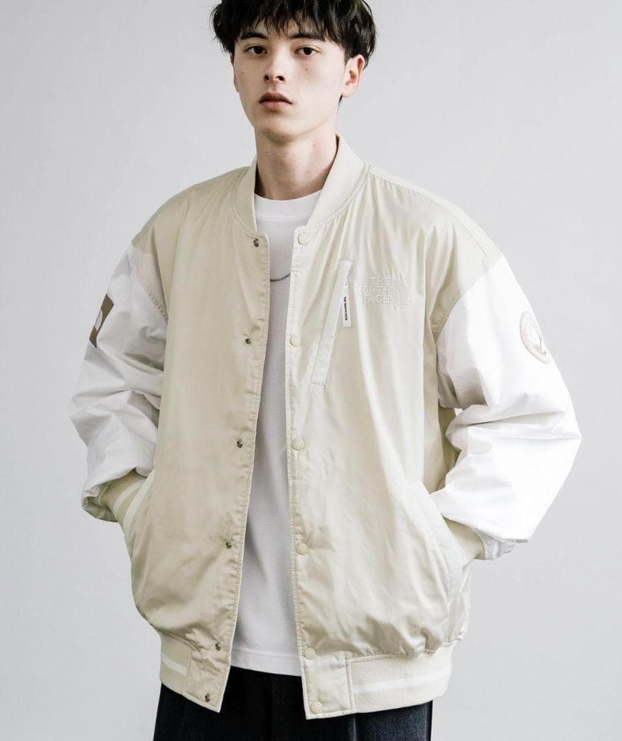 ノースフェイス ロゴ刺繍 ワッペン スタジャン プレイヤーヴァリティジャケット