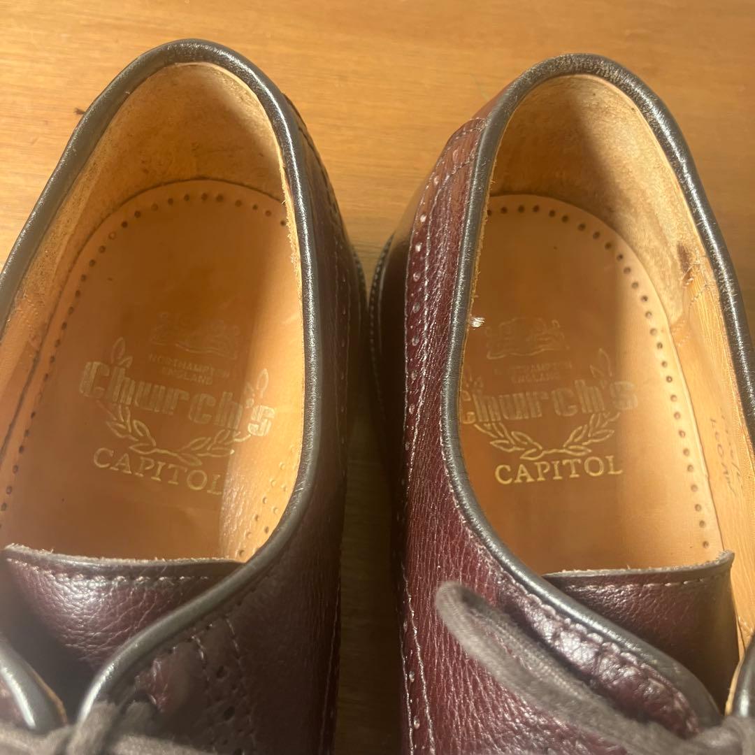 美品　貴重　旧チャーチ　キャピトルライン　ビンテージ　34ラスト　LOGAN