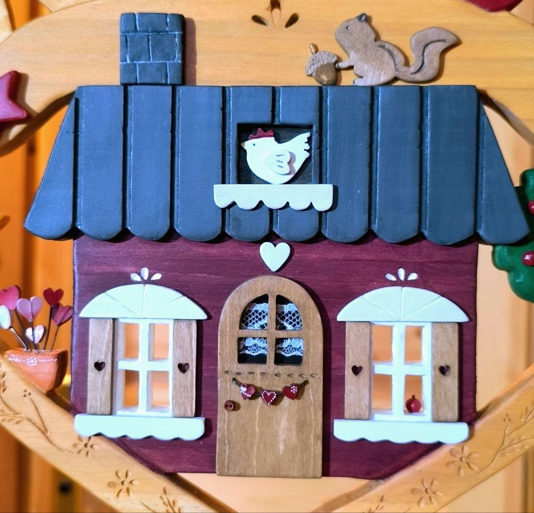 ⭐アメリカンカントリー雑貨⭐大きなハートの♥️ハウス看板(リバーシブル)室内用