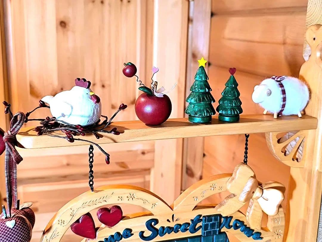 ⭐アメリカンカントリー雑貨⭐大きなハートの♥️ハウス看板(リバーシブル)室内用