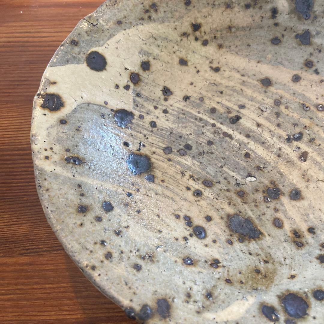 芳賀龍一 薪窯 荒刷毛目 鉢 皿 カイカイキキ