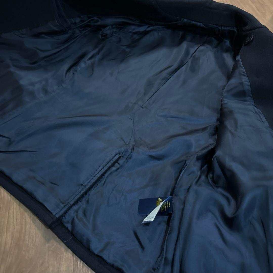 送料込み！POLO RALPH LAUREN ウールピーコート サイズL