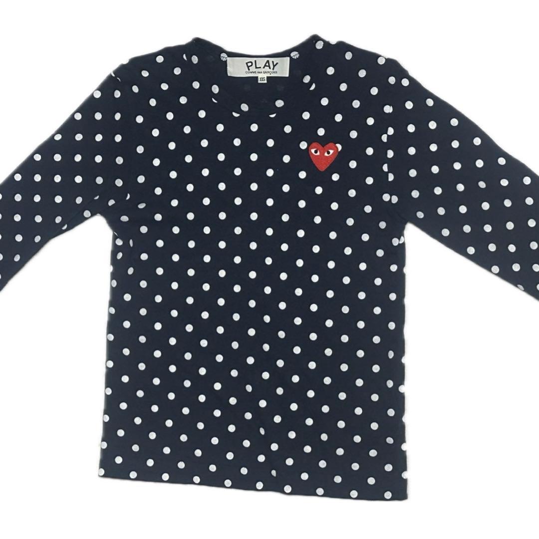 PLAY COMME des GARÇONS 水玉 ドット 長袖Tシャツ XXS
