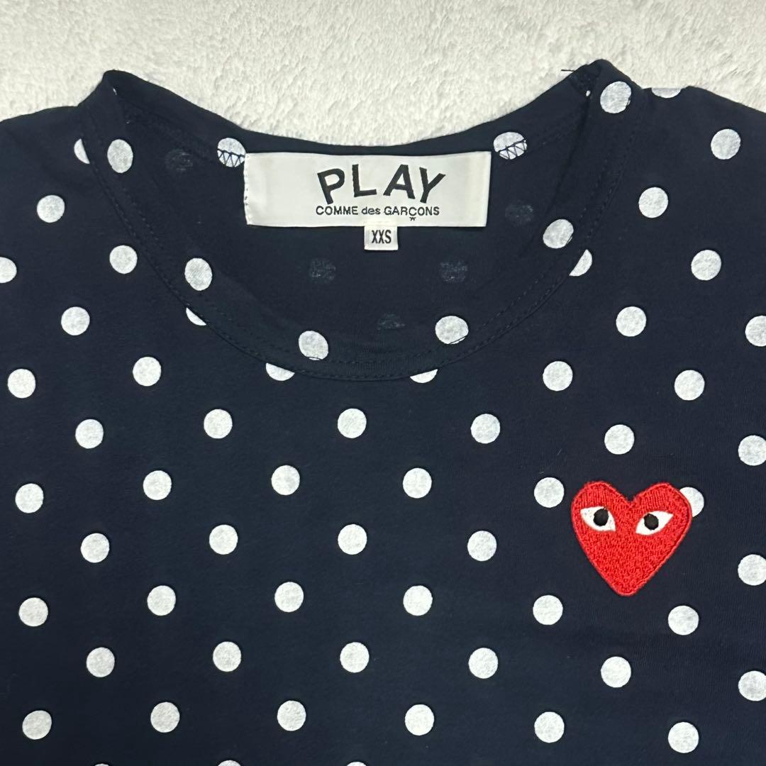 PLAY COMME des GARÇONS 水玉 ドット 長袖Tシャツ XXS