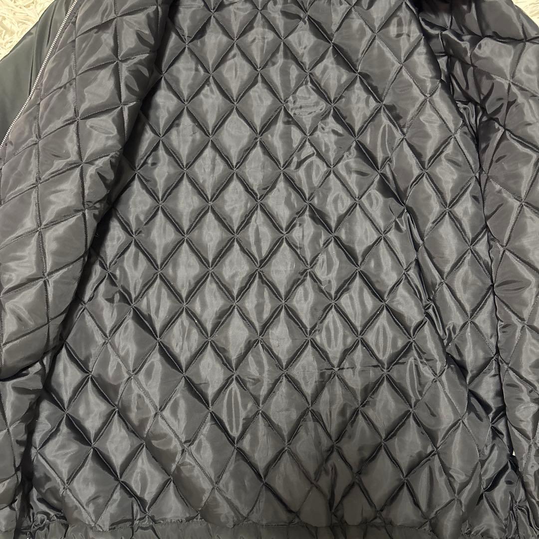 【美品】BEARDSLEY ビアズリー 中綿BIGポンチョコート 黒　MA1