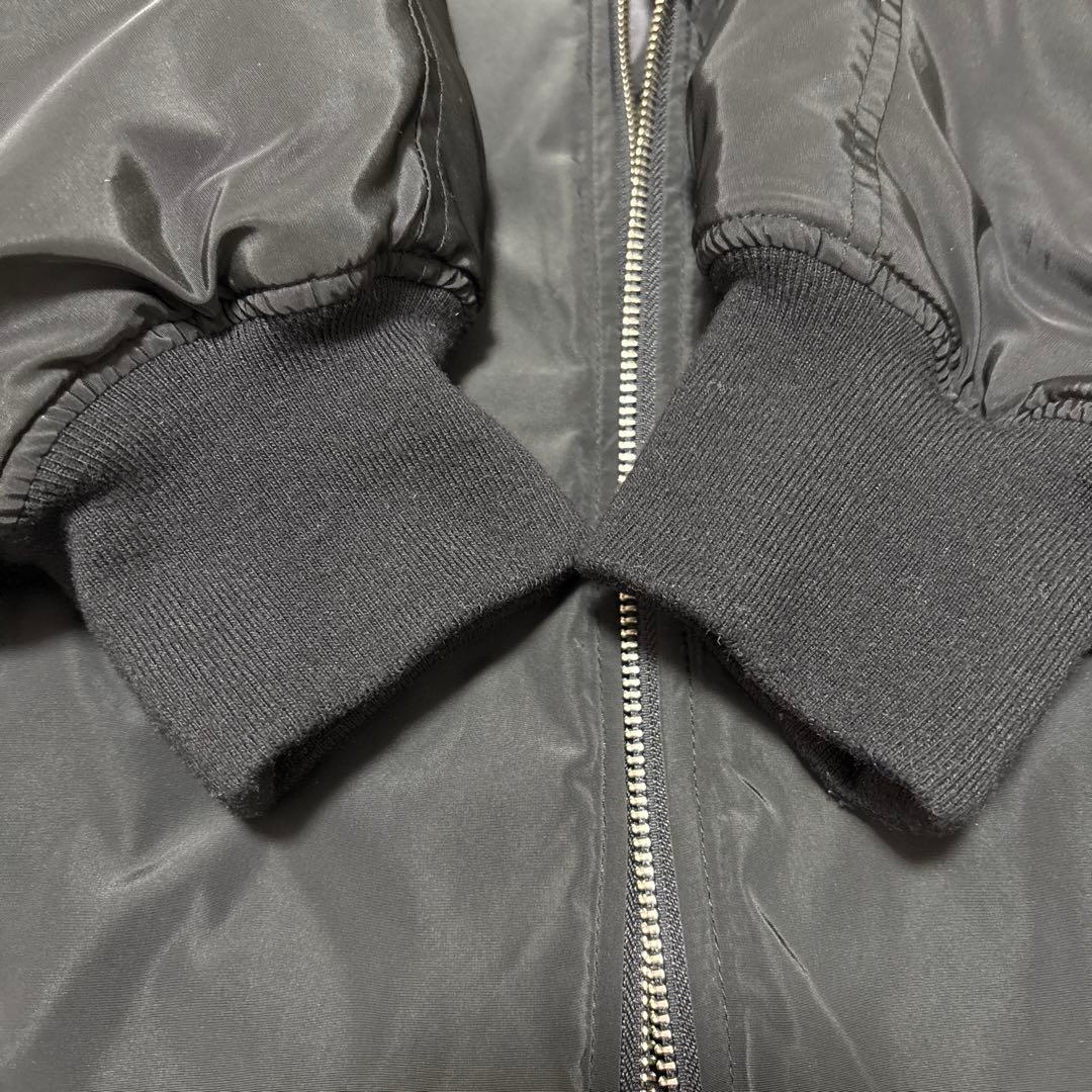 【美品】BEARDSLEY ビアズリー 中綿BIGポンチョコート 黒　MA1