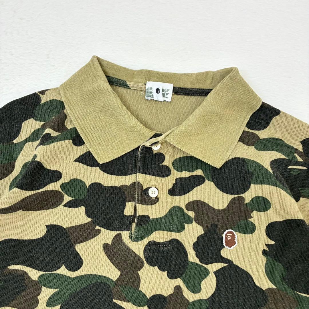 A Bathing Ape ポロシャツ　半袖　迷彩　Mサイズ
