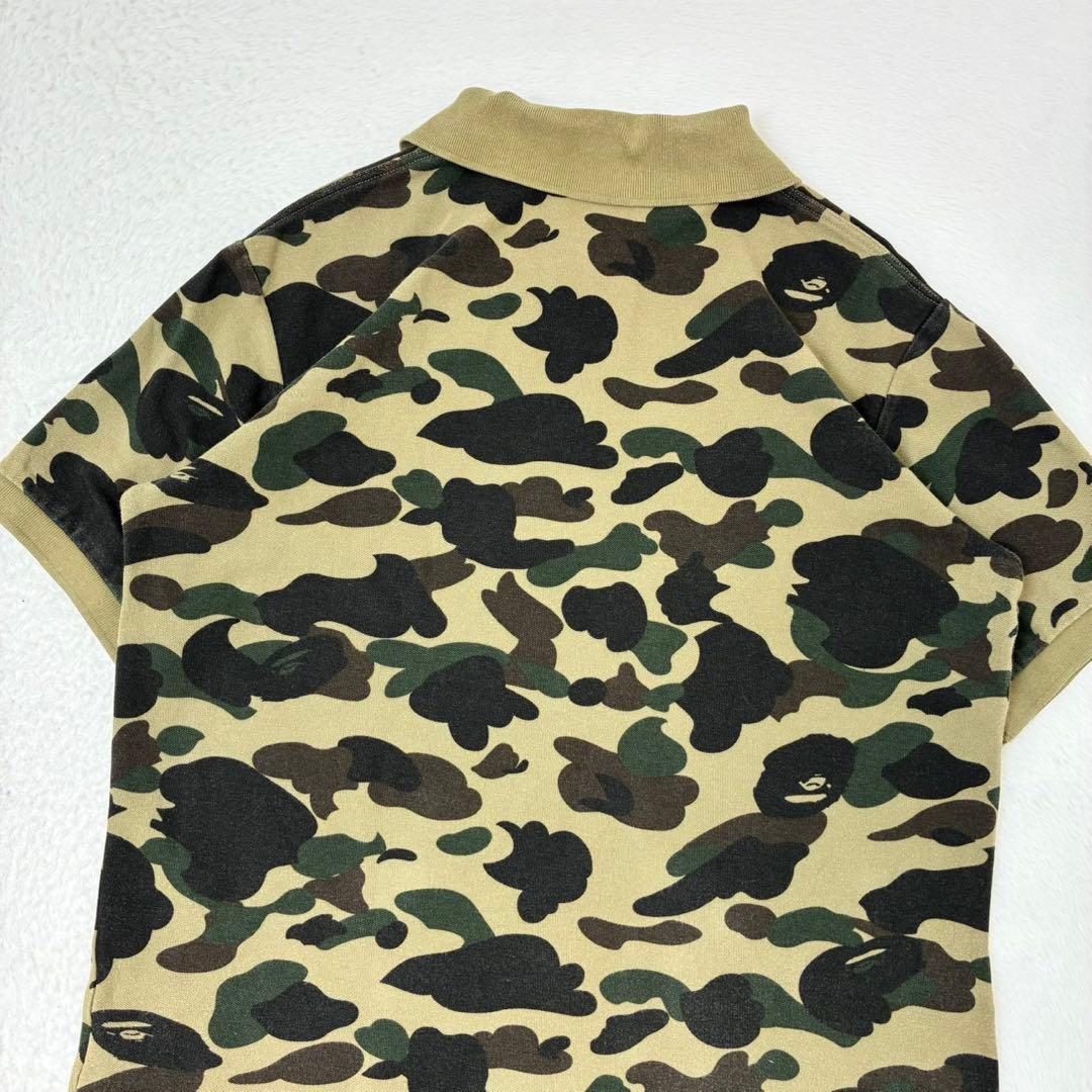 A Bathing Ape ポロシャツ　半袖　迷彩　Mサイズ