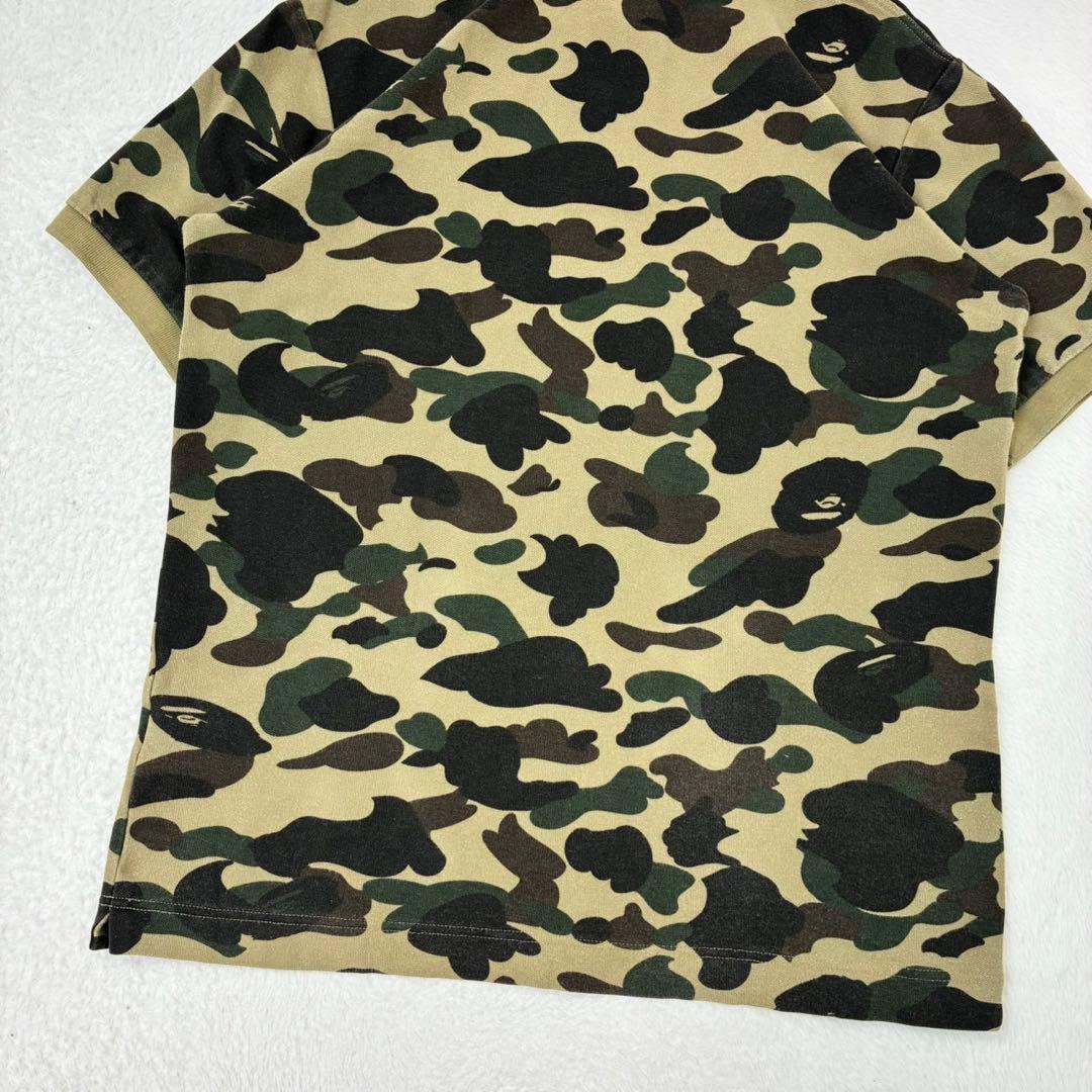 A Bathing Ape ポロシャツ　半袖　迷彩　Mサイズ