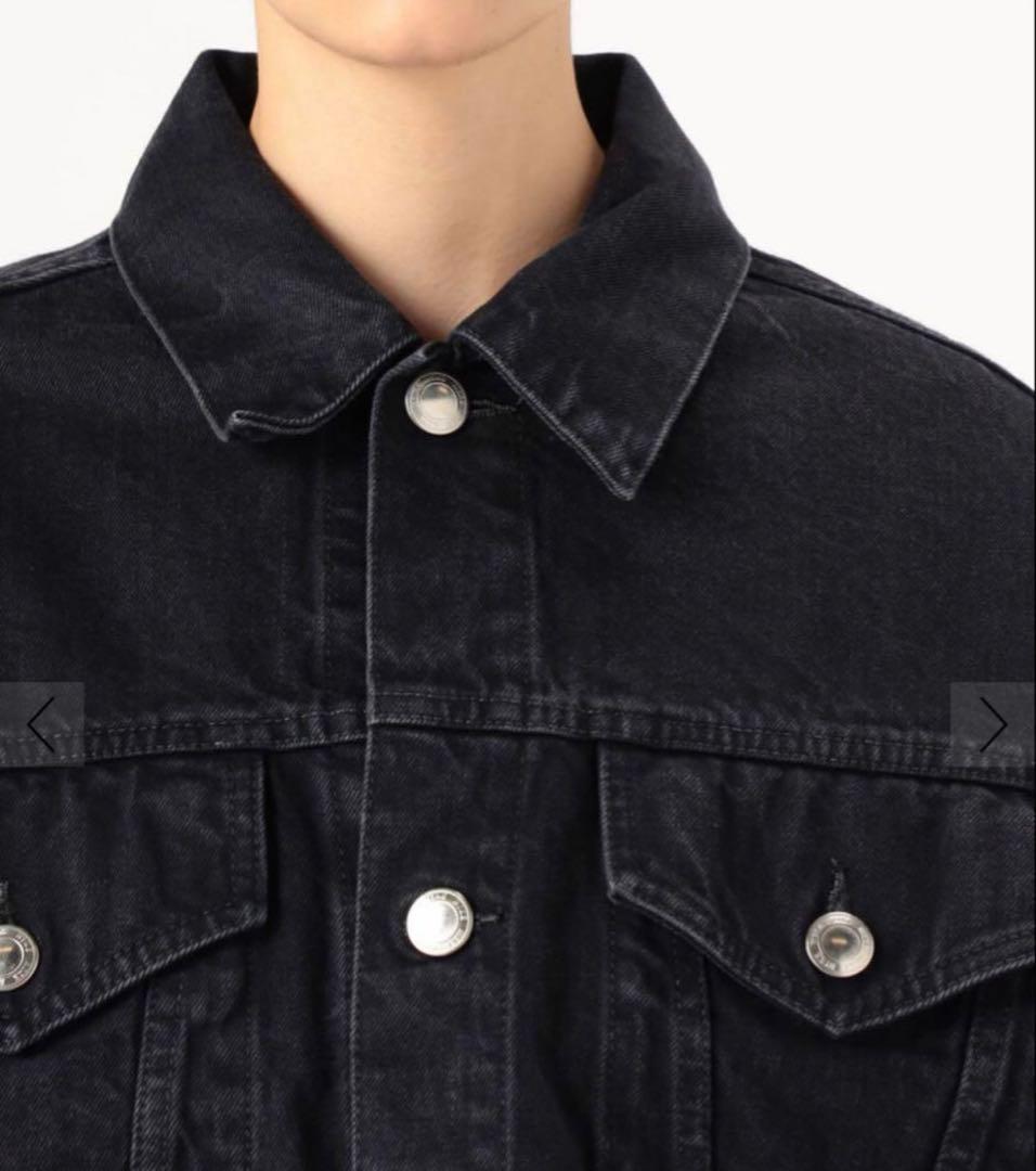 ★HYKE ハイク★バルーンスリーブデニムジャケット　美品　ブラック