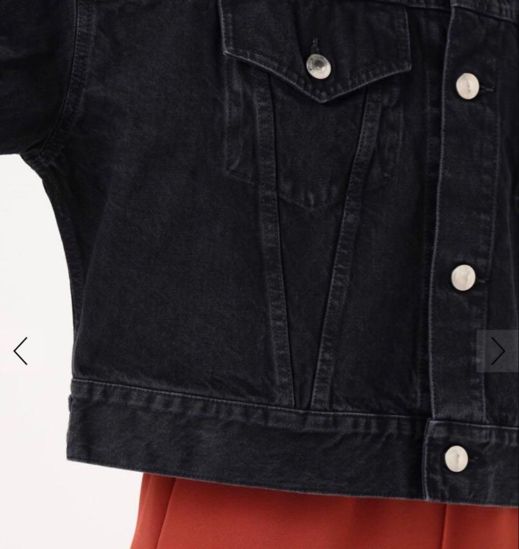 ★HYKE ハイク★バルーンスリーブデニムジャケット　美品　ブラック