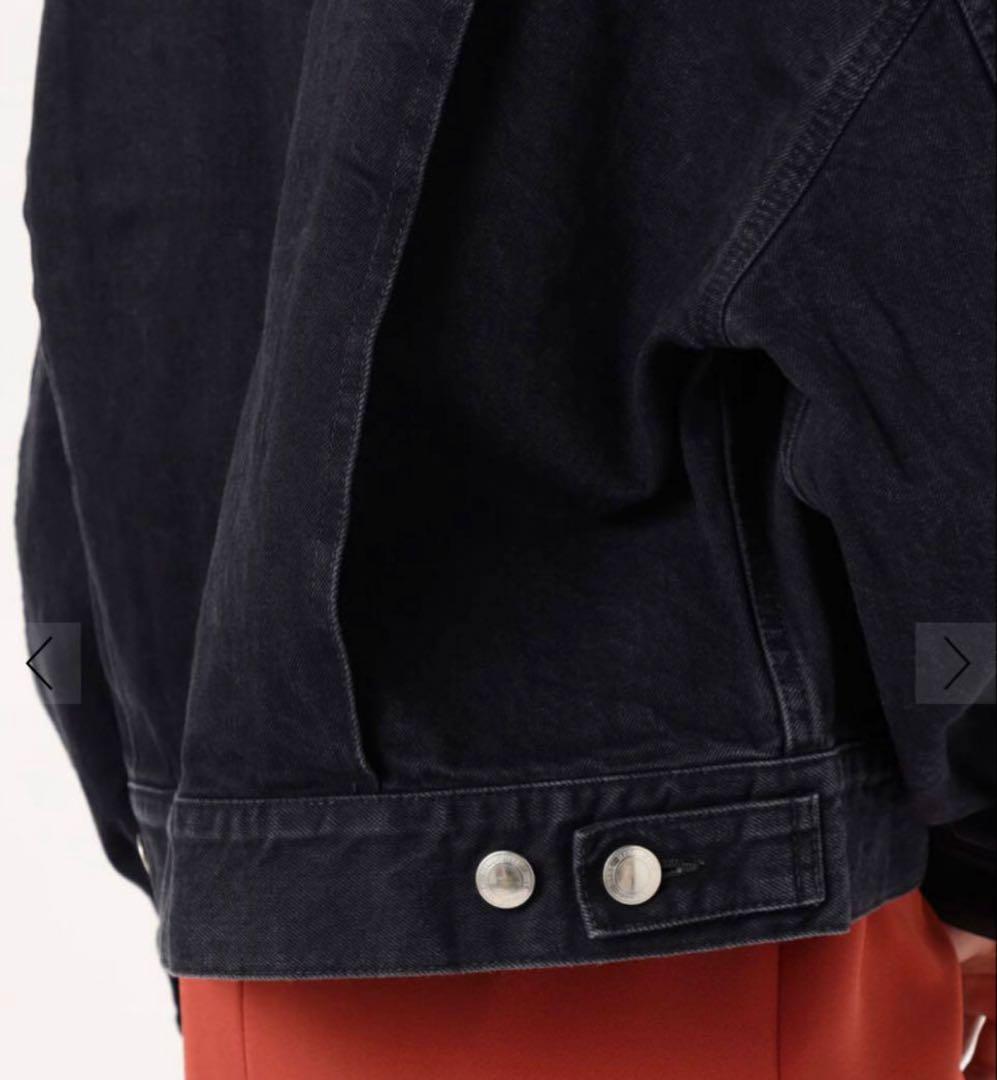 ★HYKE ハイク★バルーンスリーブデニムジャケット　美品　ブラック