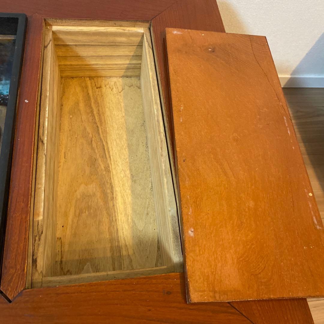 囲炉裏テーブル 長火鉢　木製 アンティーク ヴィンテージ　昭和レトロ