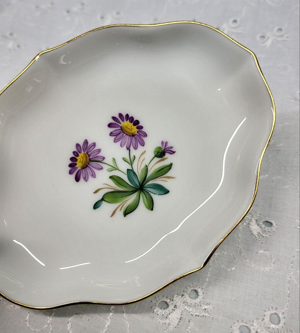 アウガルテン ウィンナーフラワー ミニプレート 小皿 小物入れ3枚