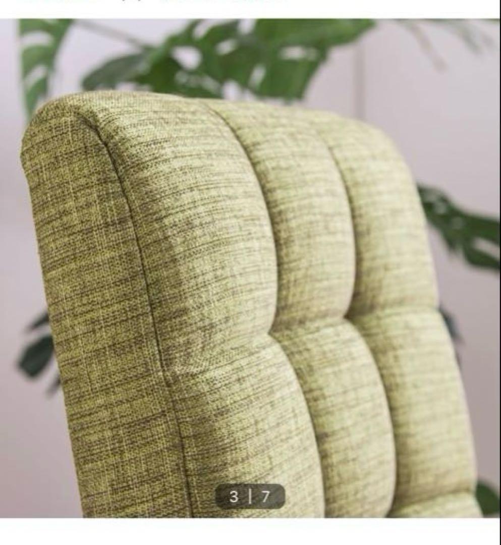 ニトリ　回転式ダイニングチェア　2脚　グリーン