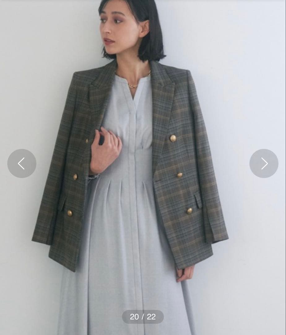 [美品] ANAYI ソフトアムンゼンタックフレアー　ワンピース　#38