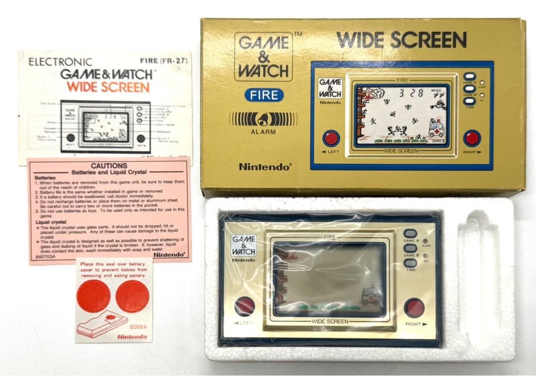 任天堂 海外版 ゲーム＆ウォッチ ワイドスクリーン ファイア FR-27
