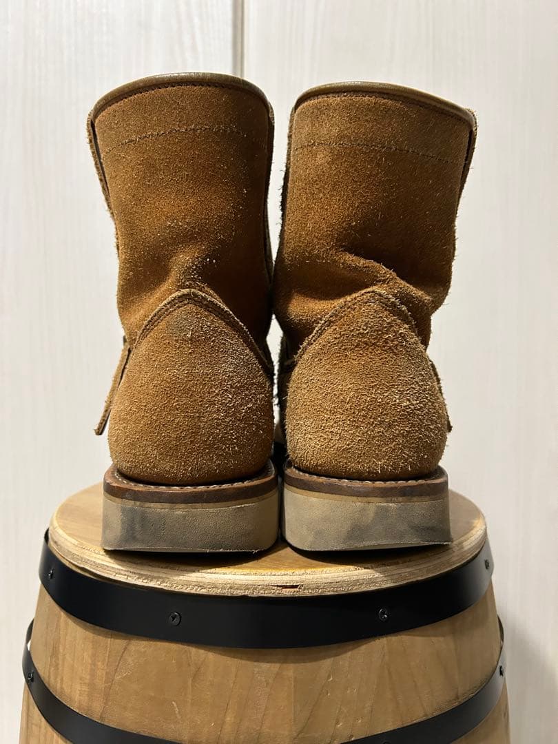 VIBERG ショートエンジニア ベージュ スエード エンジニア ブーツ