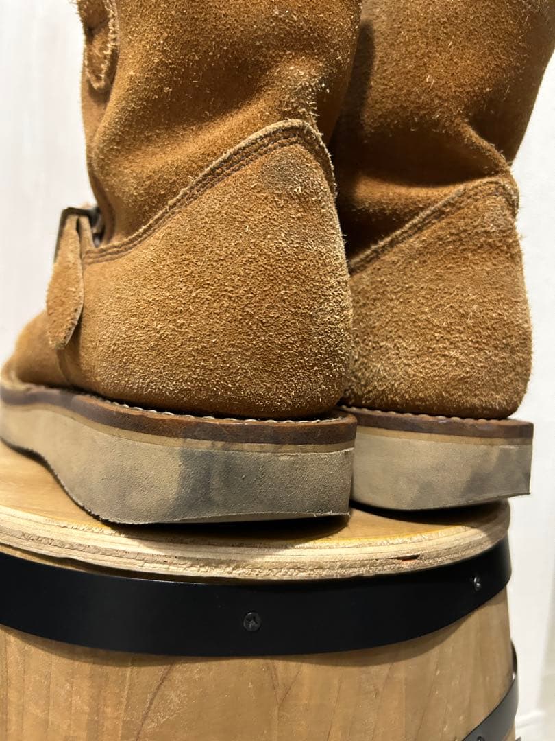 VIBERG ショートエンジニア ベージュ スエード エンジニア ブーツ