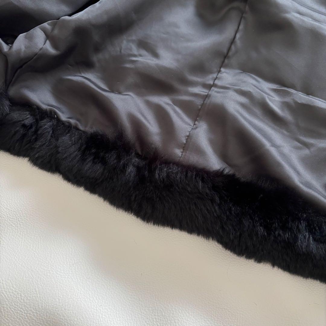 グレースコンチネンタル　ファーコートジャケット　ラビットファー　ブラック　36