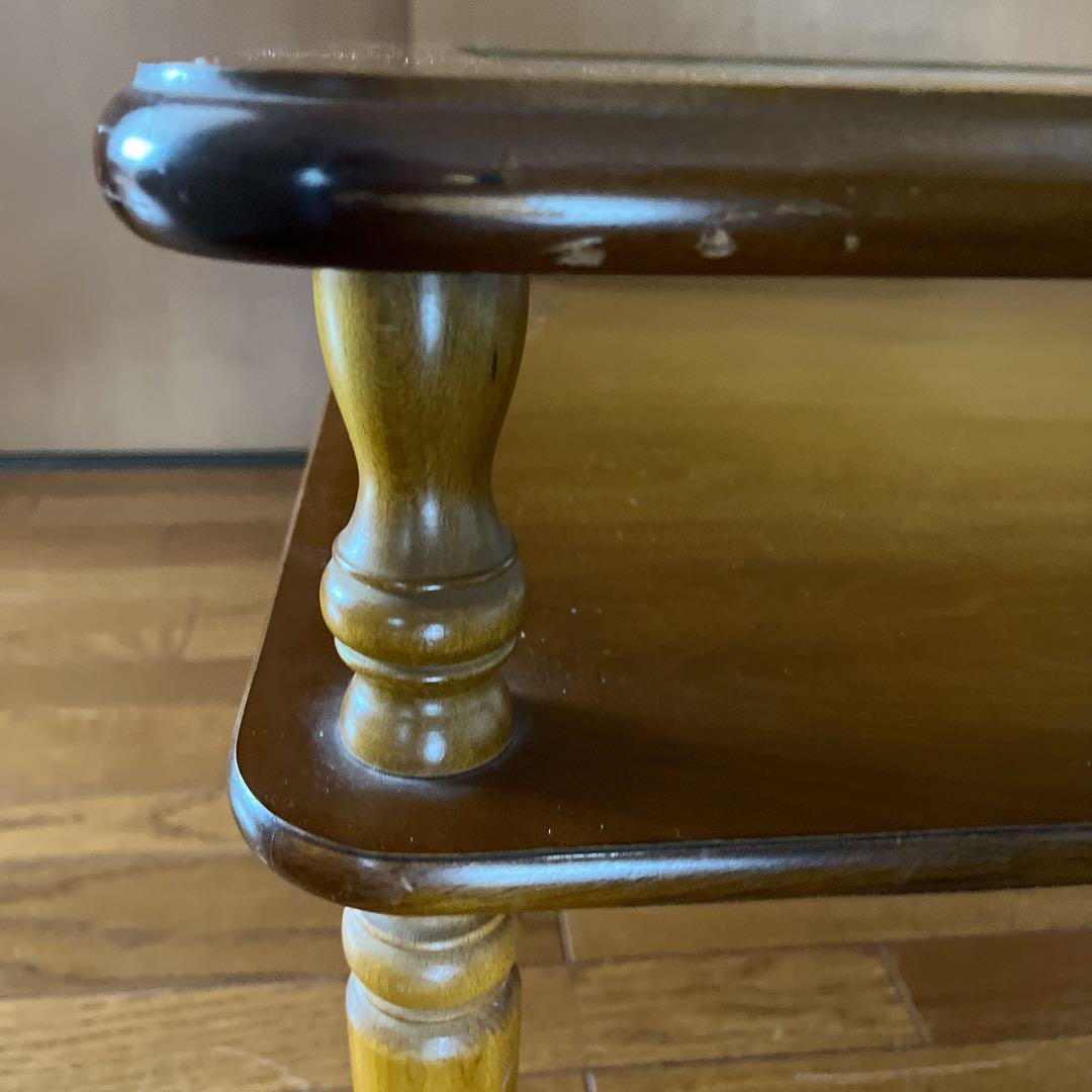 チワワ様リクエスト品】コロニアル 様式 ヴィンテージ コーヒーテーブル 天然木