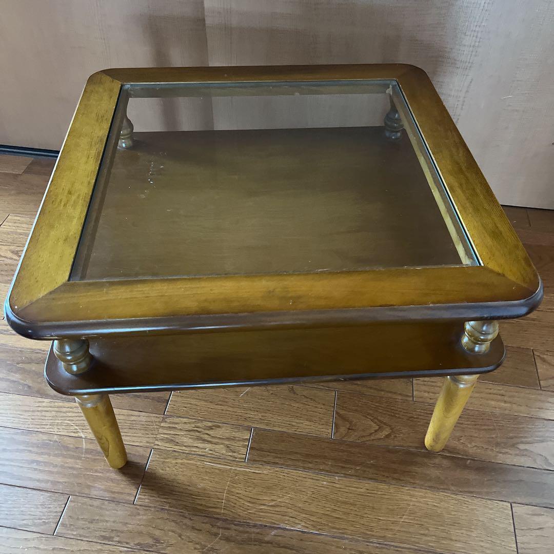 チワワ様リクエスト品】コロニアル 様式 ヴィンテージ コーヒーテーブル 天然木