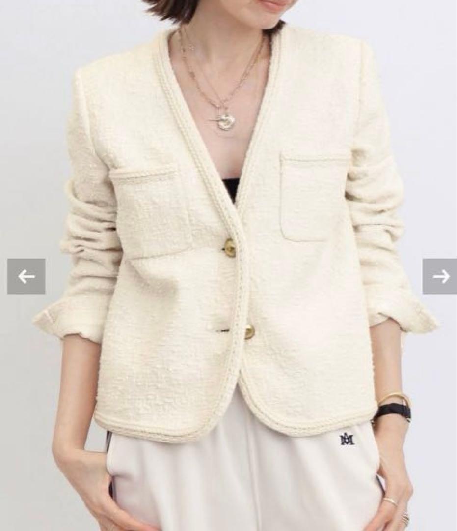 ジャケット・アウター L'Appartement Original Yarn Tweed Jacket