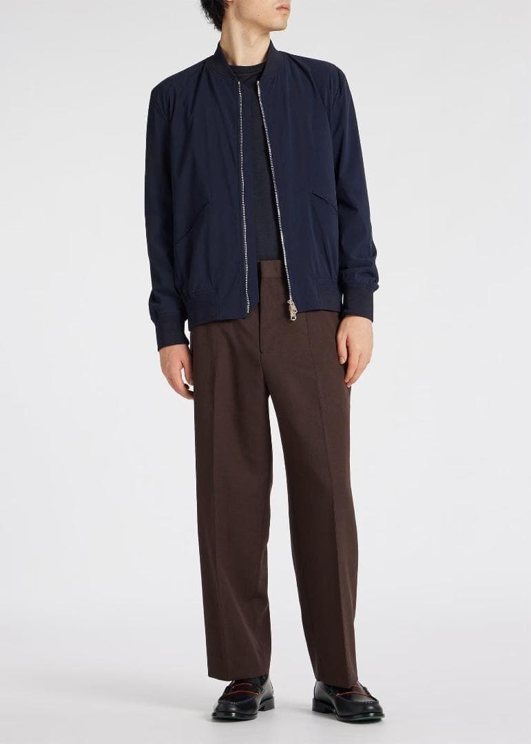 美品 定価49,500円 ポールスミス 2WAYストレッチ ダブルジップMA-1