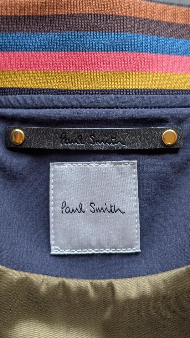 美品 定価49,500円 ポールスミス 2WAYストレッチ ダブルジップMA-1