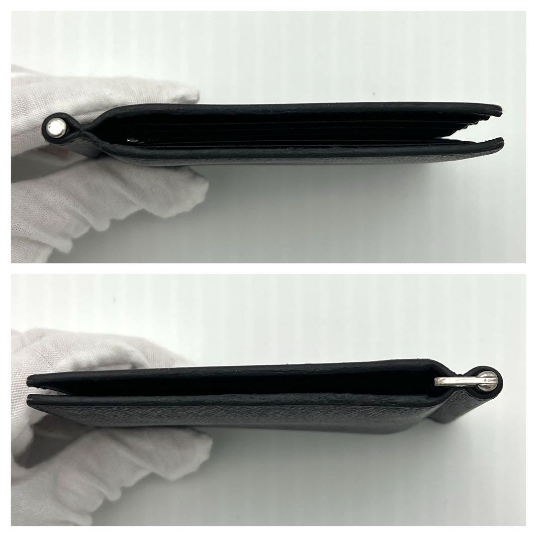 【極美品】サンローランパリ マネークリップ ブラック ロゴ 黒