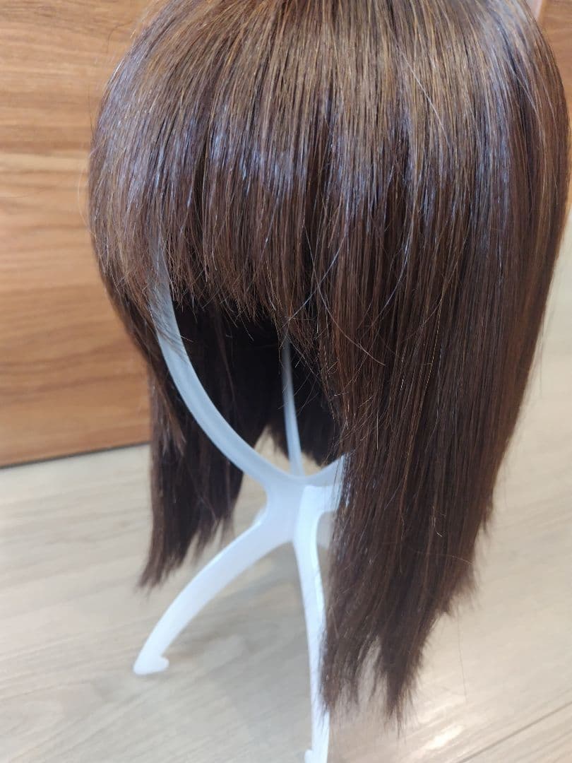 リネアストリア 天使のフラットボブ人毛MIX Ｓサイズ チョコブラウン