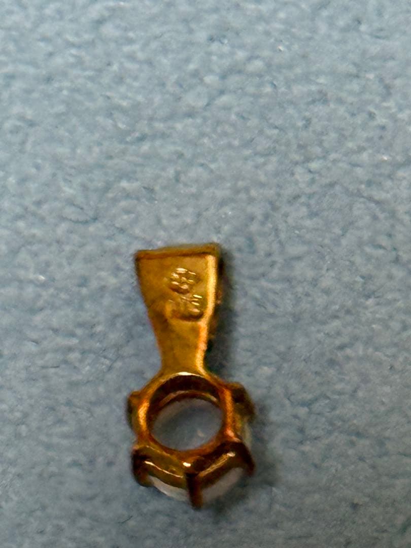 スノウジュエリーマキ　K18 刻印入　ムーンストーン　ペンダントチャーム