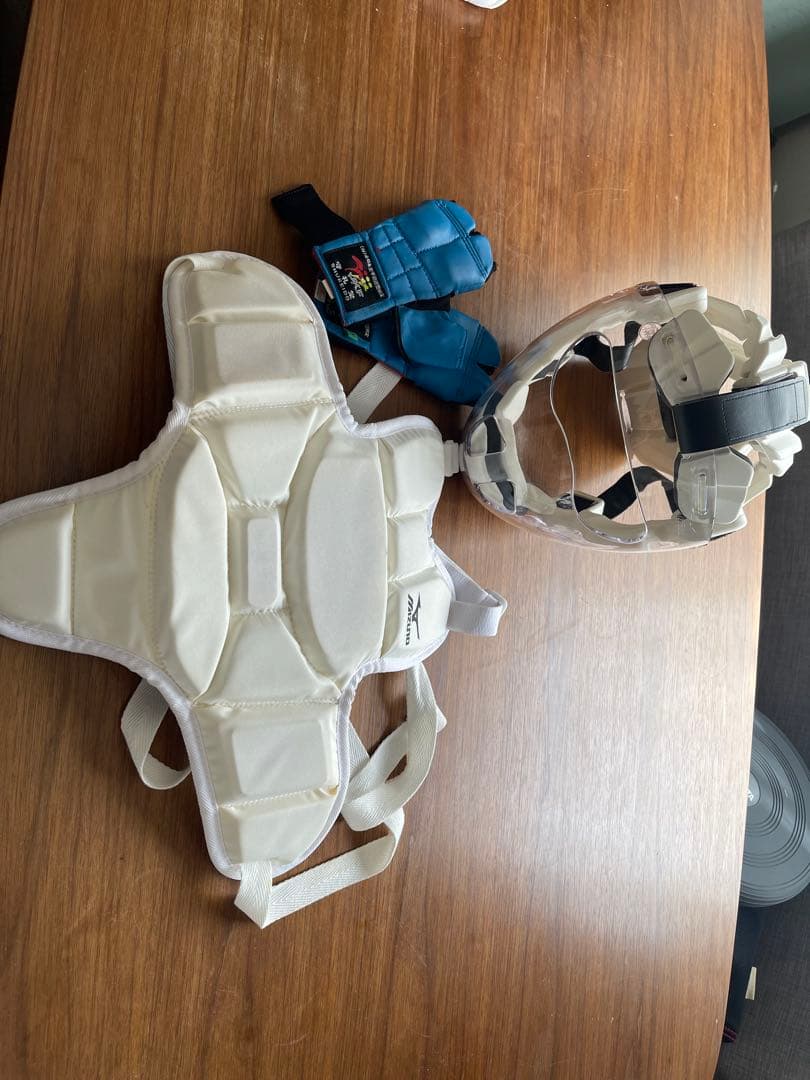 空手　ミズノ防具セット ホワイト