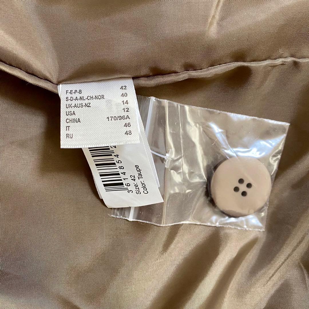 ラルドゥート新品紙タグ付き⭐️ リサイクル素材 ヘリンボーンコートチェスターコート