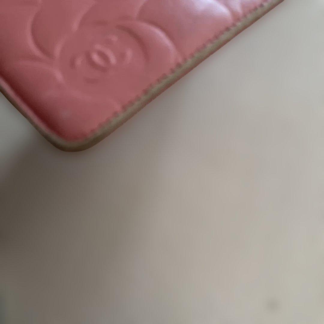 CHANEL ピンク 長財布 フラワーパターン