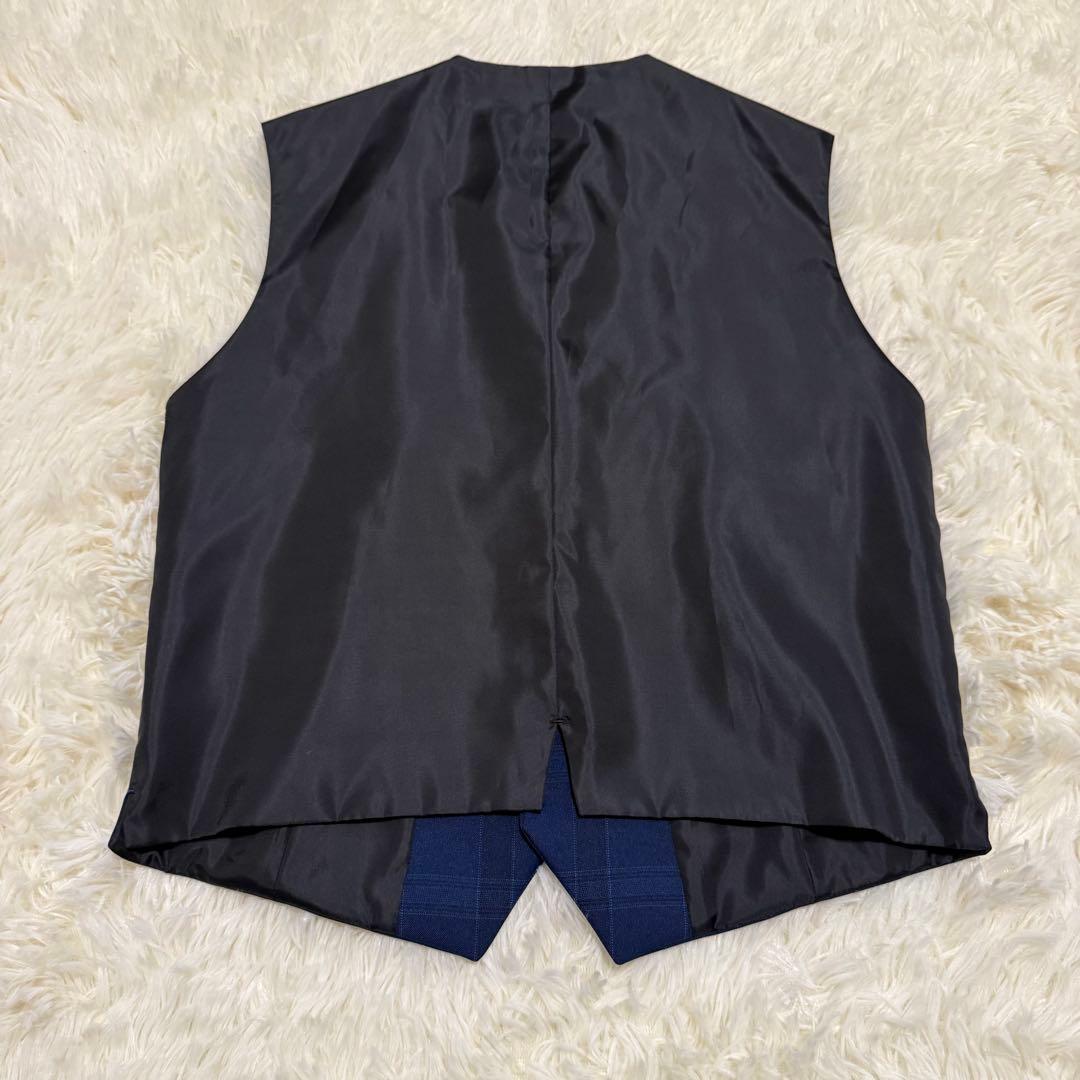 美品✨ワンダーファクトリー　男子フォーマルスーツ　6点セット　ネイビー　チェック