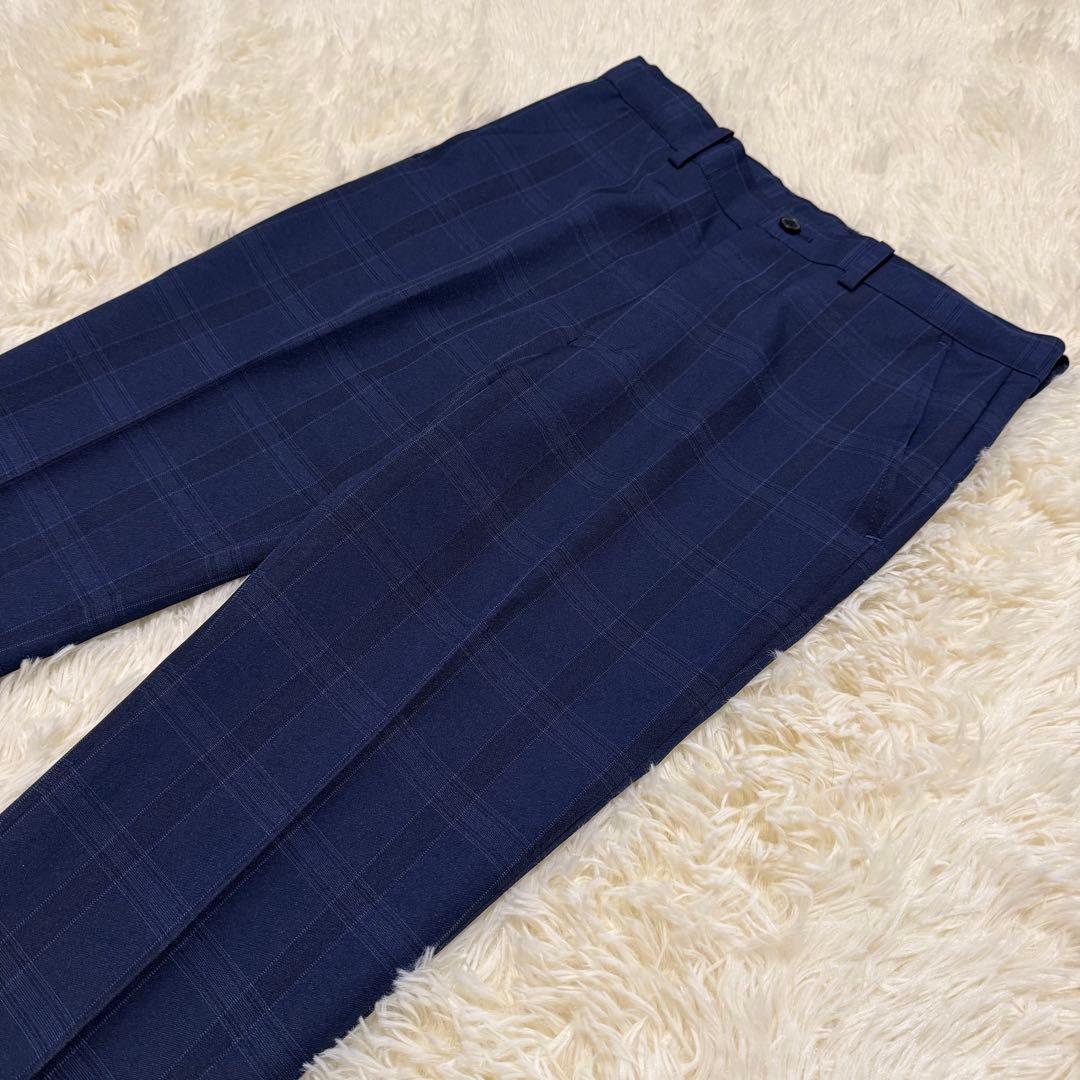 美品✨ワンダーファクトリー　男子フォーマルスーツ　6点セット　ネイビー　チェック