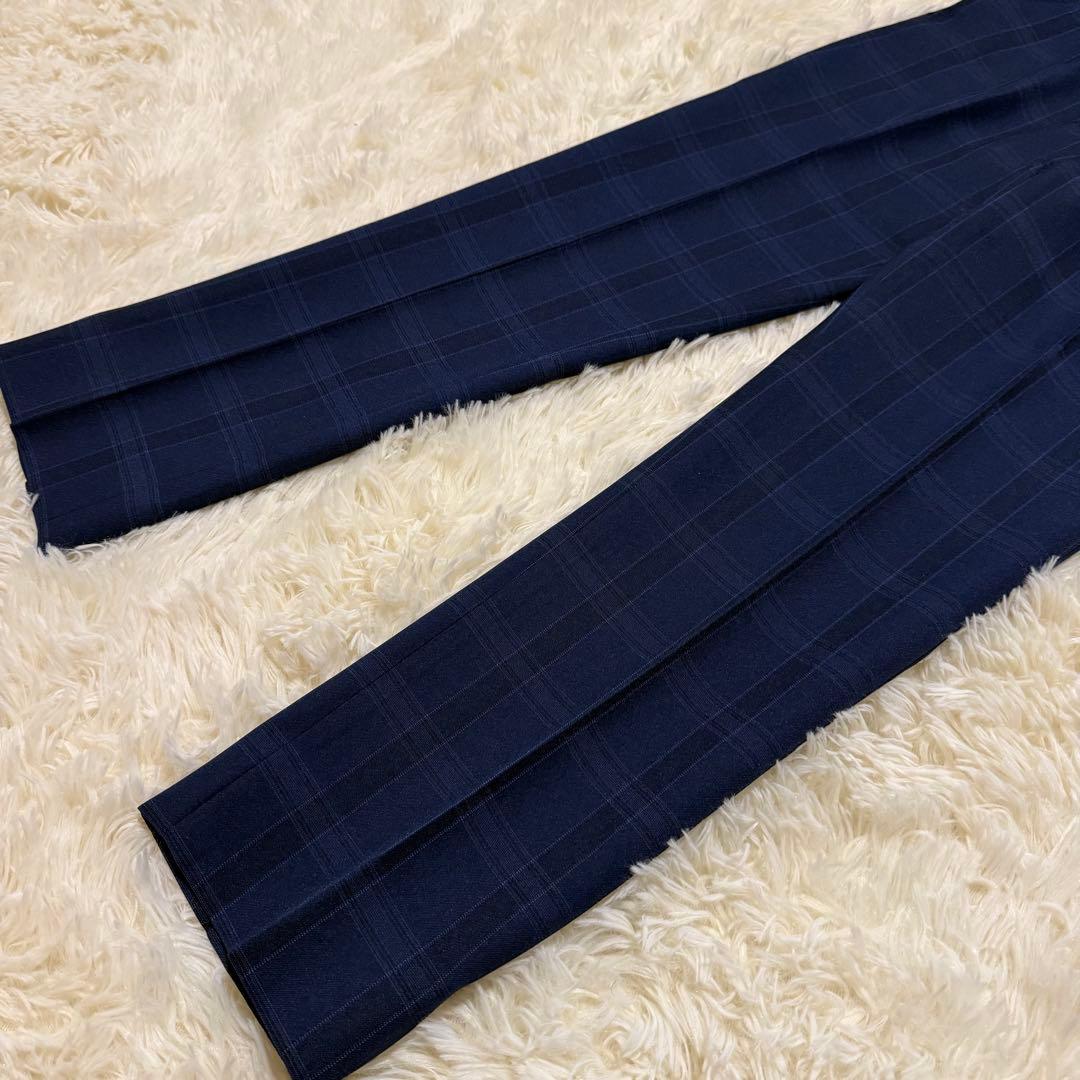 美品✨ワンダーファクトリー　男子フォーマルスーツ　6点セット　ネイビー　チェック